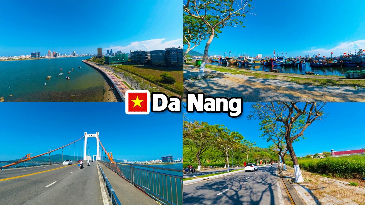 DA NANG VIETNAM - Chill Tour from Thuan Phuoc Bridge to Son Tra Area Relaxing City Vibes