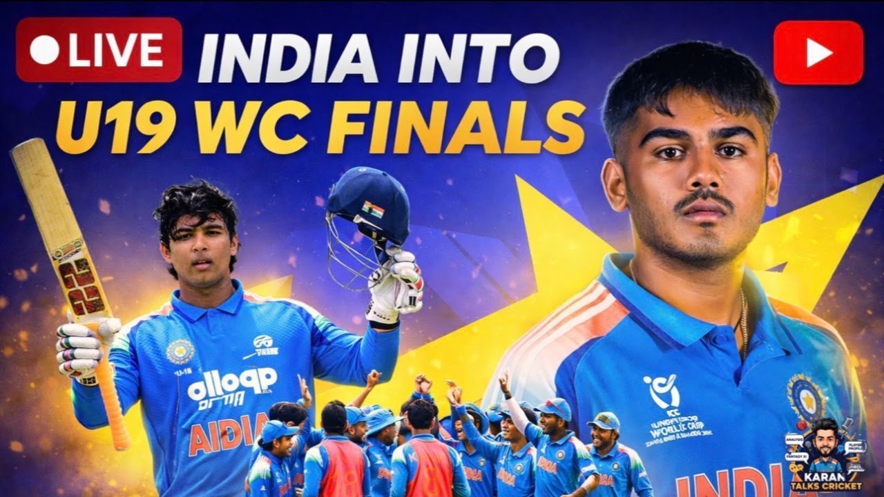 INDIA INTO THE FINALS OF U19 WORLD CUP | IND VS AFG U19 SEMI FINAL REVIEW