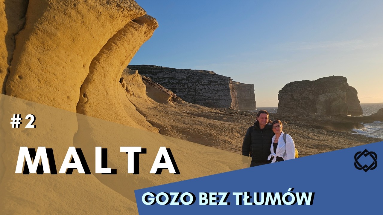 Malta - Gozo poza sezonem 🇲🇹 Klify, ukryte zatoki, miejsce po Azure Window i wdzięczność