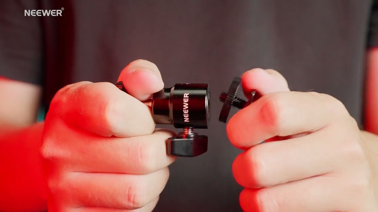 NEEWER 2個入りミニボールヘッド　1/4"カメラホットシューマウント