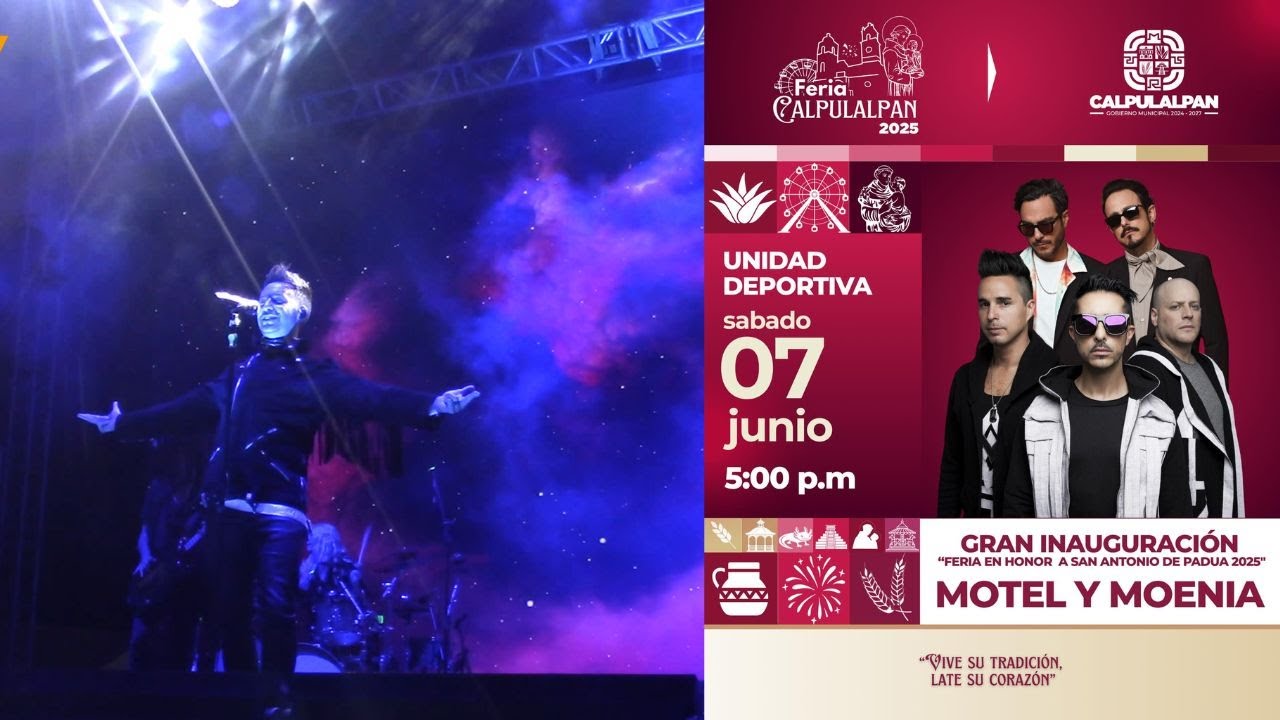 Moenia en Vivo - Feria Patronal San Antonio 2025 | Calpulalpan, Tlaxcala. FURTIVOS.