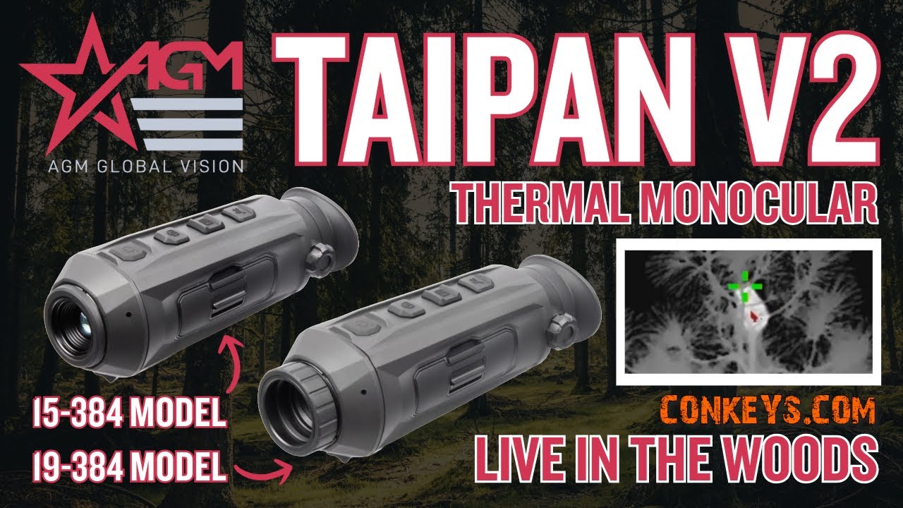 The NEW AGM Taipan V2 LIVE Coon Hunting in the Woods | Comparison with the Older Taipan Model
