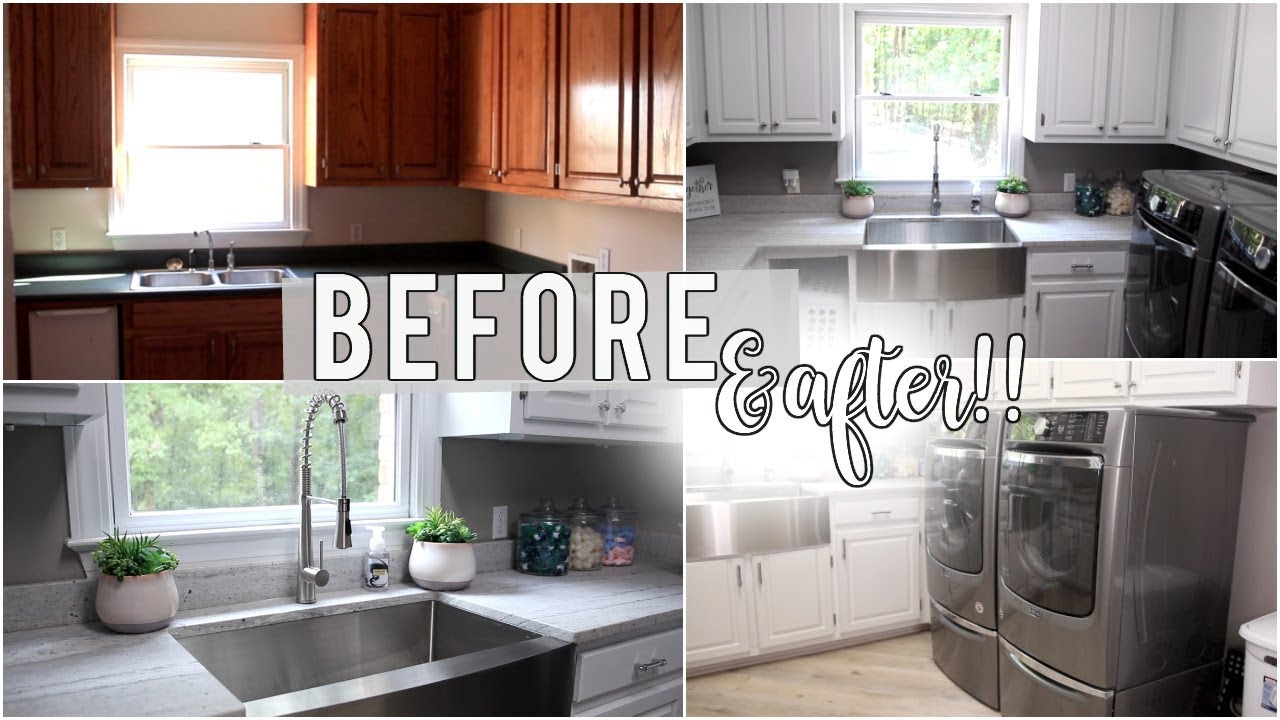 Laundry Room Makeover | Before & After Tour! #HouseToHome