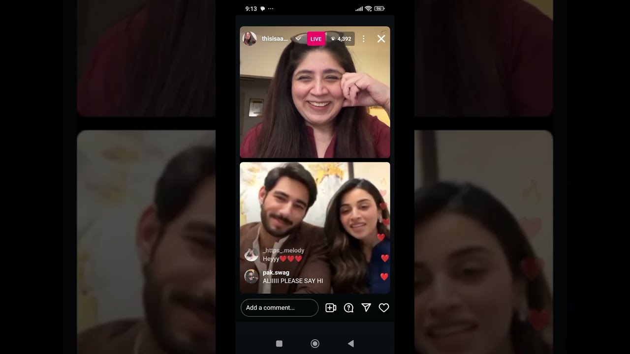 Ali raza and anmol Baloch today's live session full video 📷📸❤️❤️