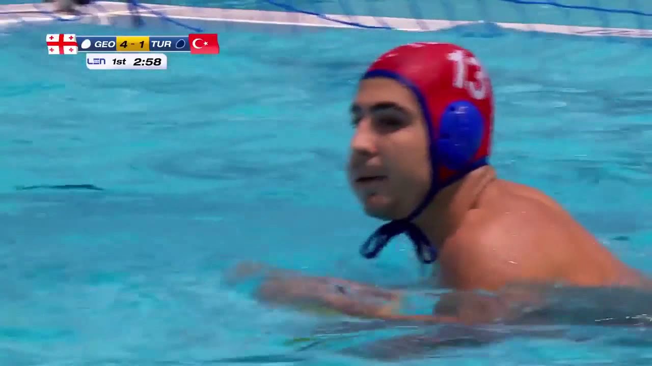 Georgia vs Turkey - Waterpolo Men Euro Championship 2018