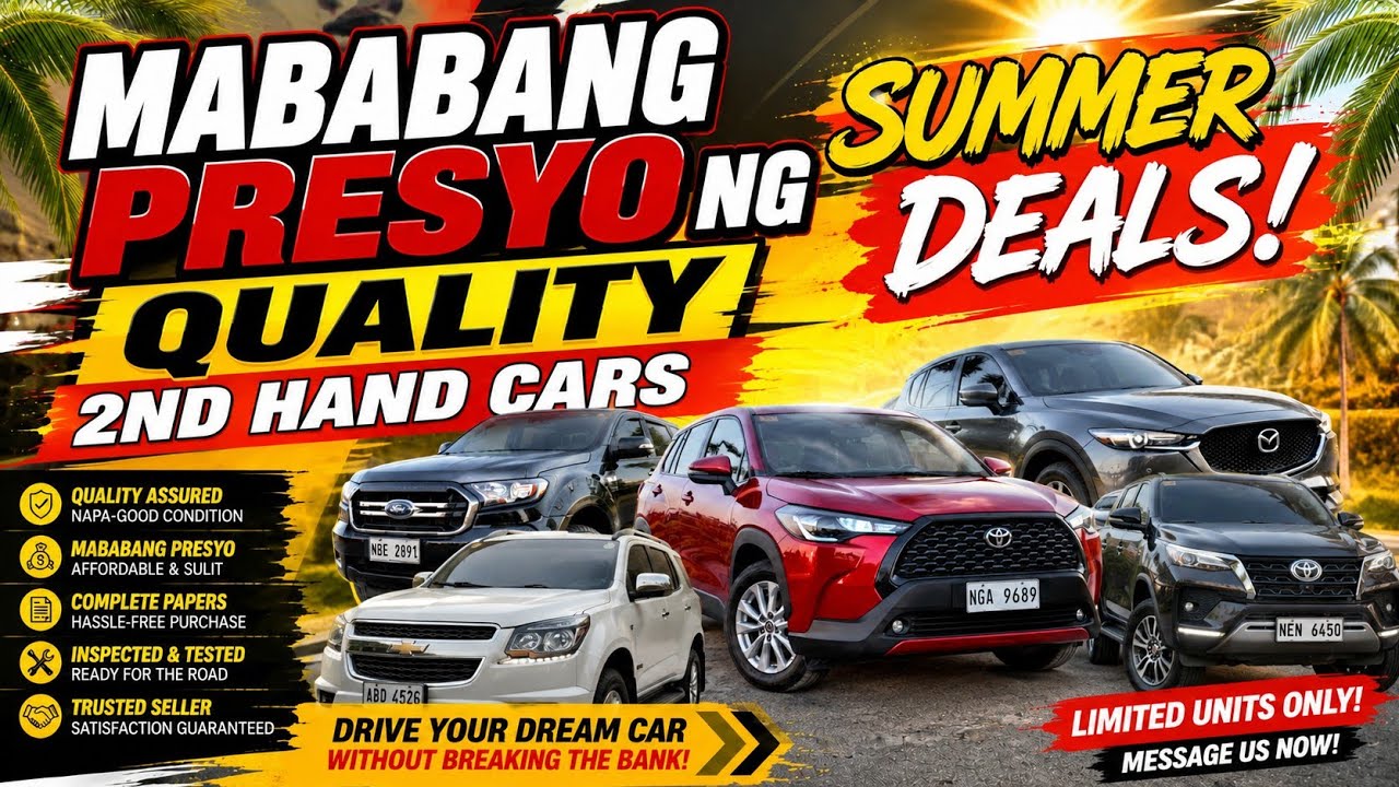 Summer Deals Mababang Presyo ng Quality 2nd Hand Cars