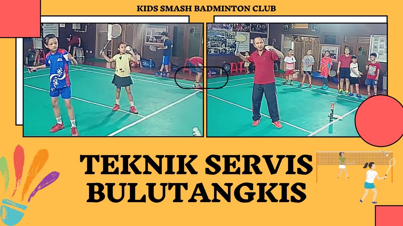 Teknik Dasar Servis Bulutangkis  | Latihan Servis Untuk Anak Anak | Kids Smash Badminton Club