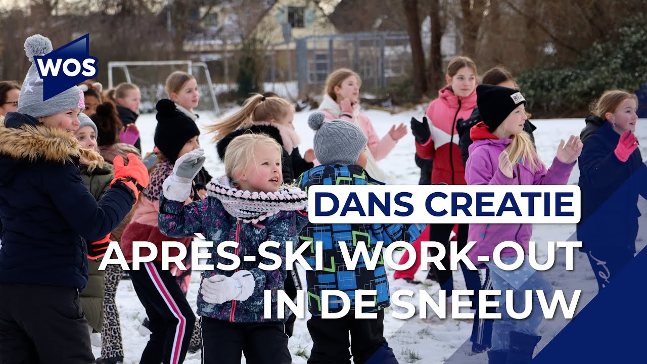 Leerlingen Dans Creatie krijgen les in de sneeuw