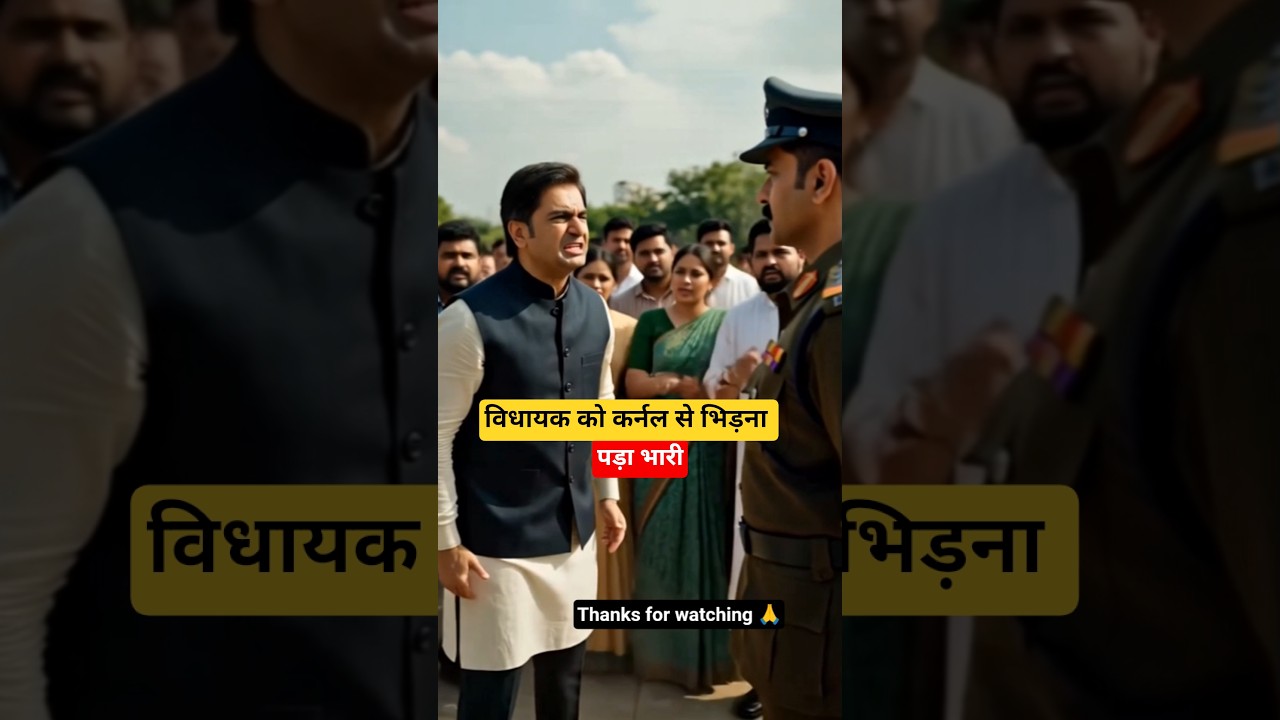 विधायक को कर्नल से भिड़ना पड़ा भारी ❣️ 