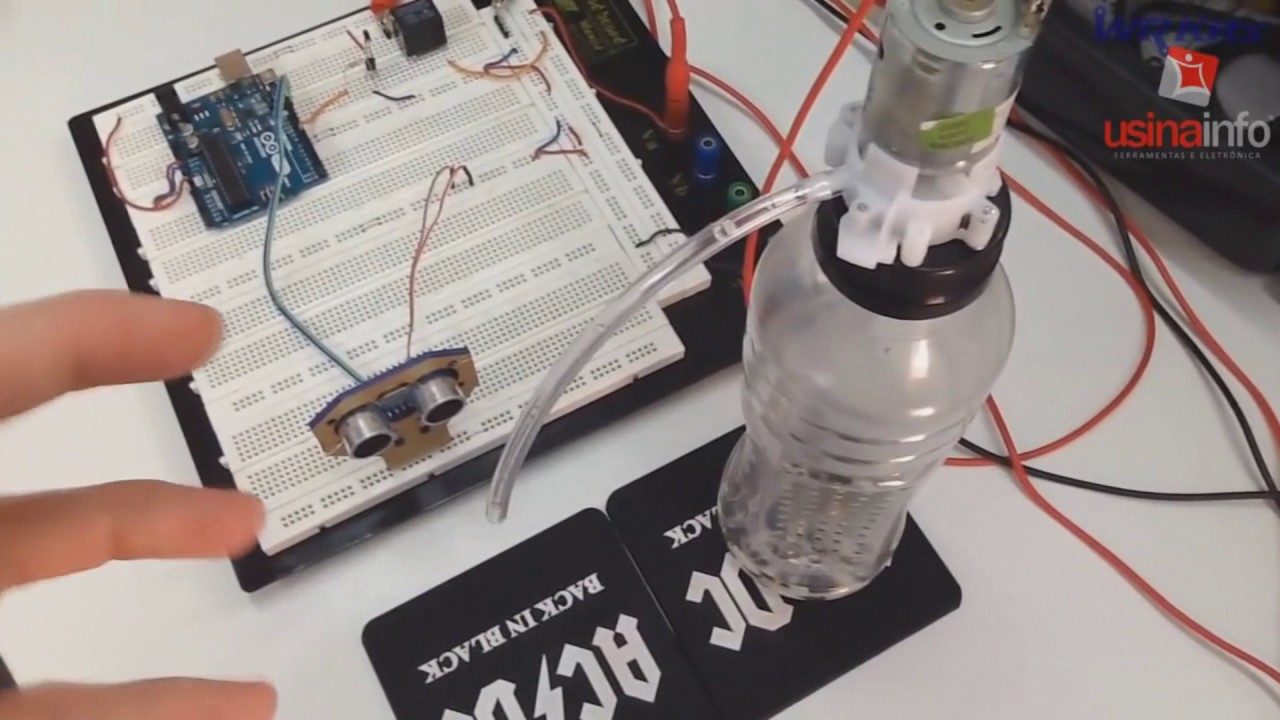 Bebedouro Automático com Arduino e Sensor Ultrassônico