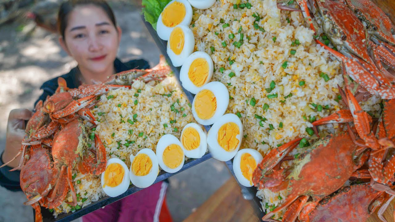 Fried Rice Blue Crab Cooking - Amazing Cooking