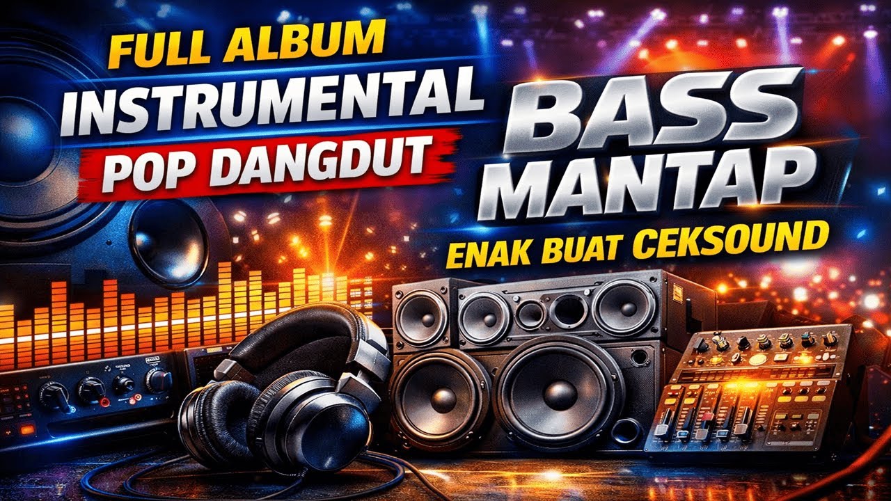 Full Album Instrumental Pop Dangdut | Bass Mantap Enak Buat Ceksound