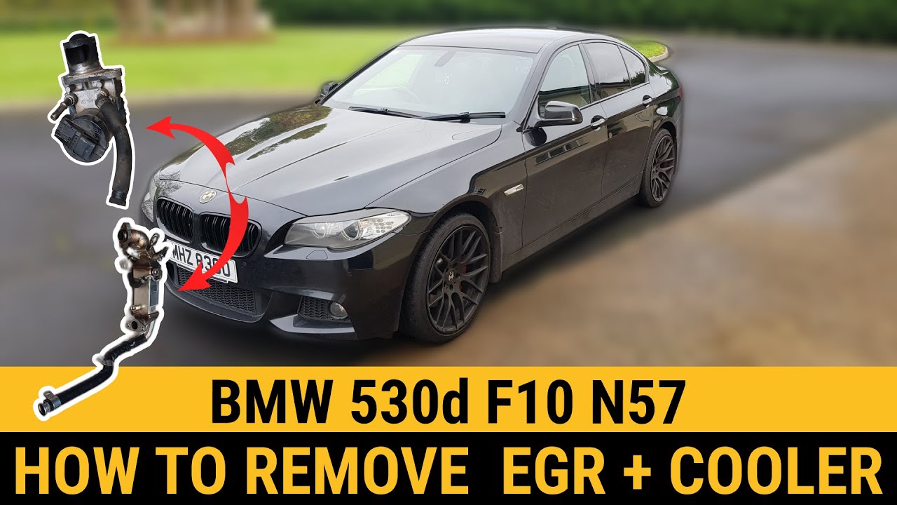 Как снять клапан EGR и охладитель EGR на двигателе BMW F10 F11 520d 530d 535d 525d 550d N47 N57