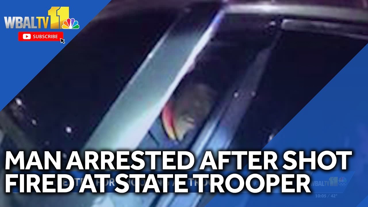 Man arrested after shot fired at trooper during traffic stop