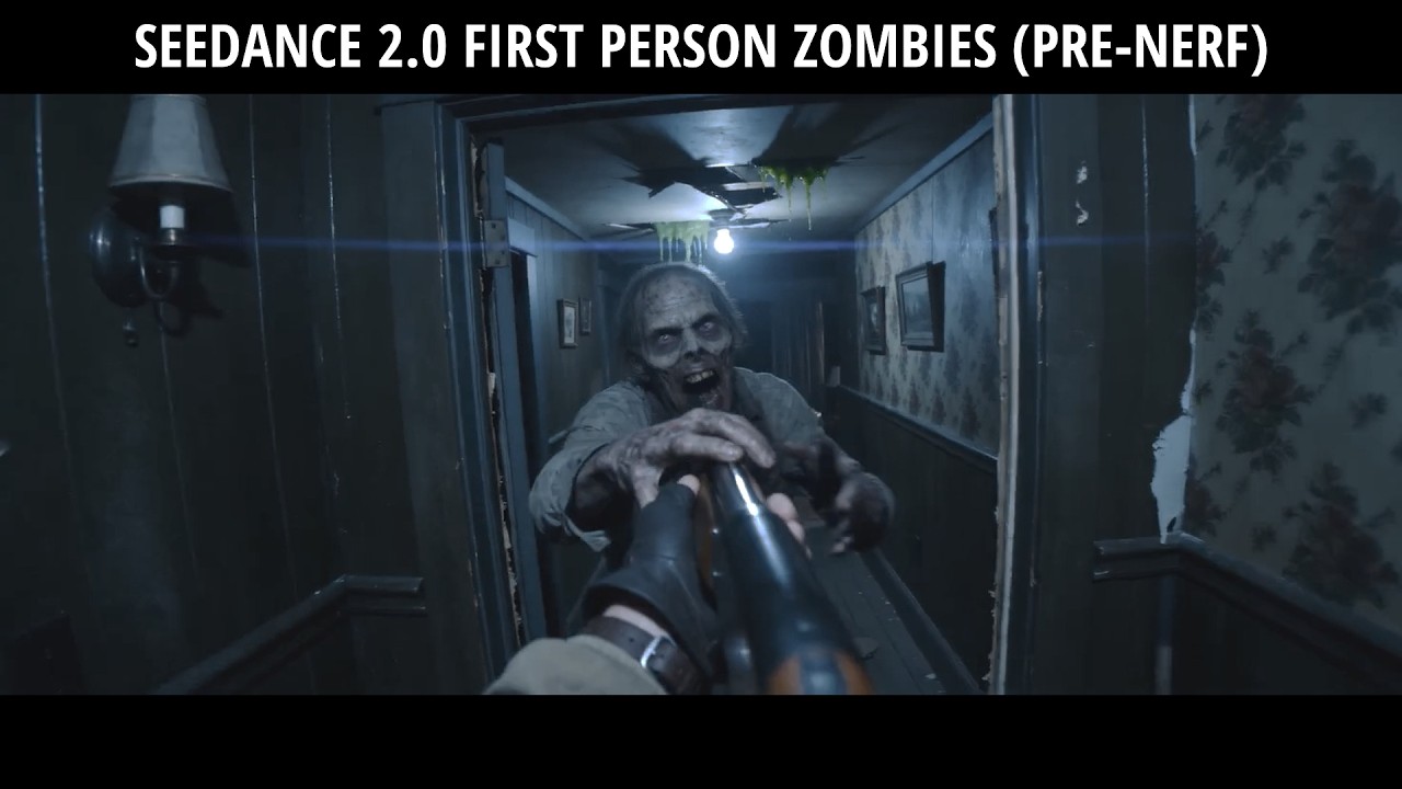 Seedance 2.0 First Person Zombies