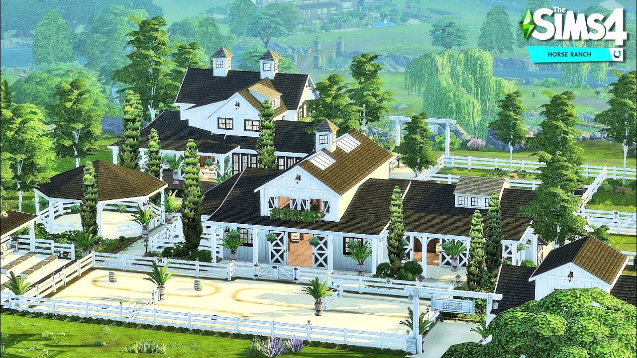 Emerald Valley Stables | The Sims 4 Speed Build | HORSE RANCH | NO CC