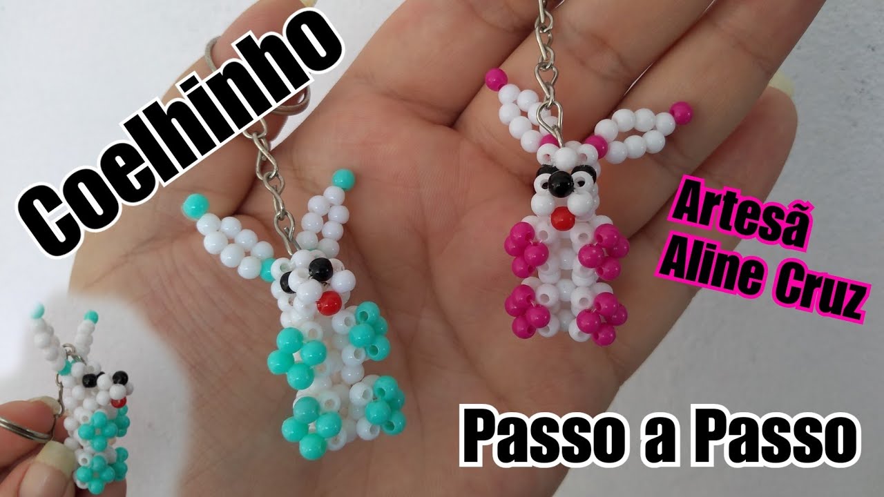 Coelho de Miçangas- Passo a Passo 🐰