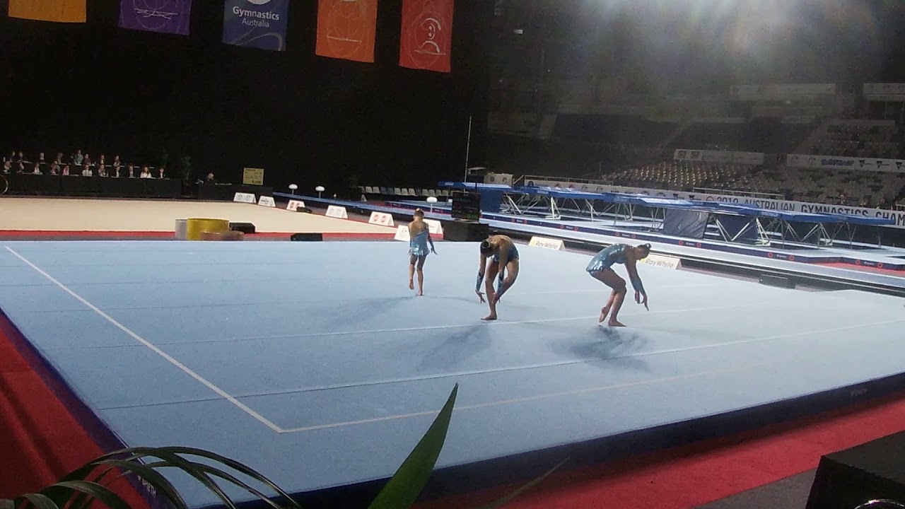 Nationals 2019 - Level 8 Trio Balance - Madlen, Tegan & Ava