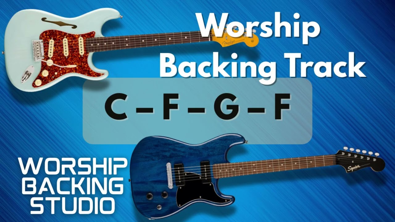 WORSHIP BACKING TRACK C Major | C – F – G – F | 70 BPM | Guitar Backing Track
