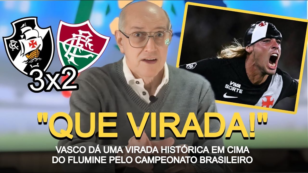 ELETRIZANTE E DE VIRADA: VASCO VIRA NOS ACRÉSCIMOS E BATE O FLUMINENSE NO MARACANÃ!