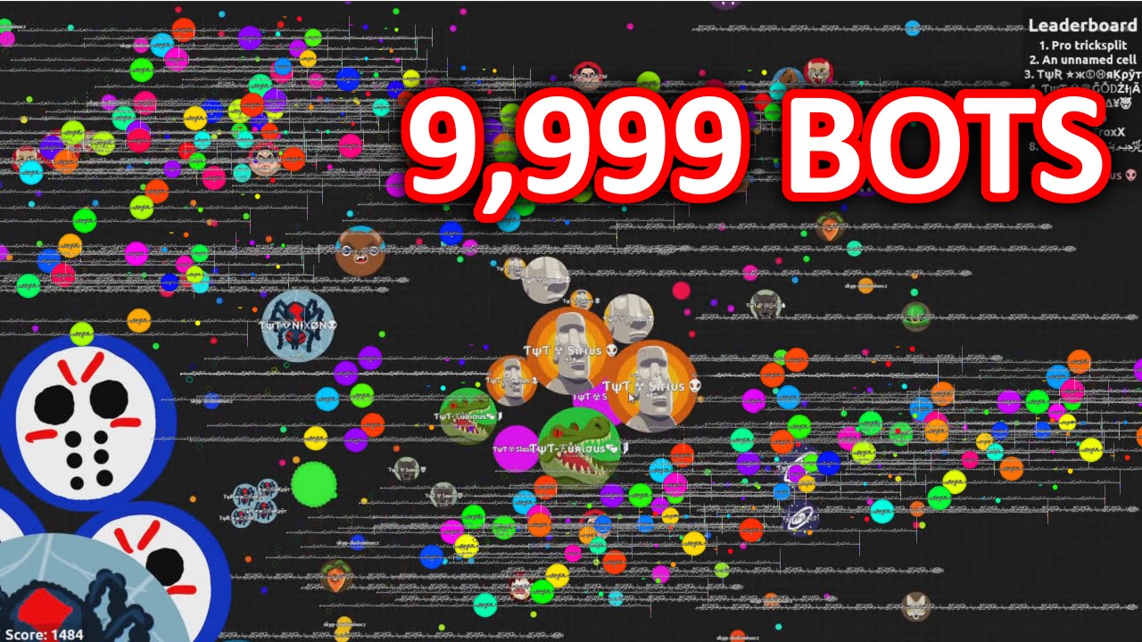 9,999 Agar.io BOTS? 70k Mass Agario HIGH SCORE // Livestream Highlights