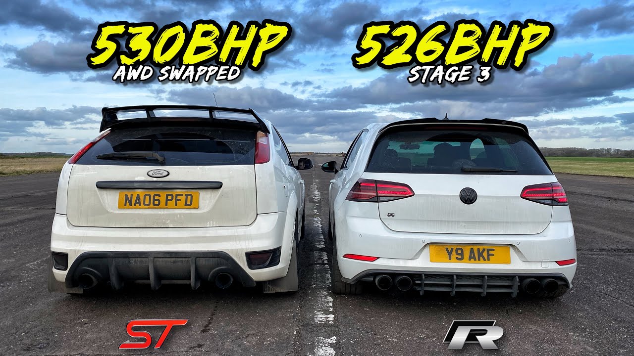 МКПП против DSG. Поменяны местами полный привод FOCUS ST 530 л.с. против GOLF R 530 л.с.