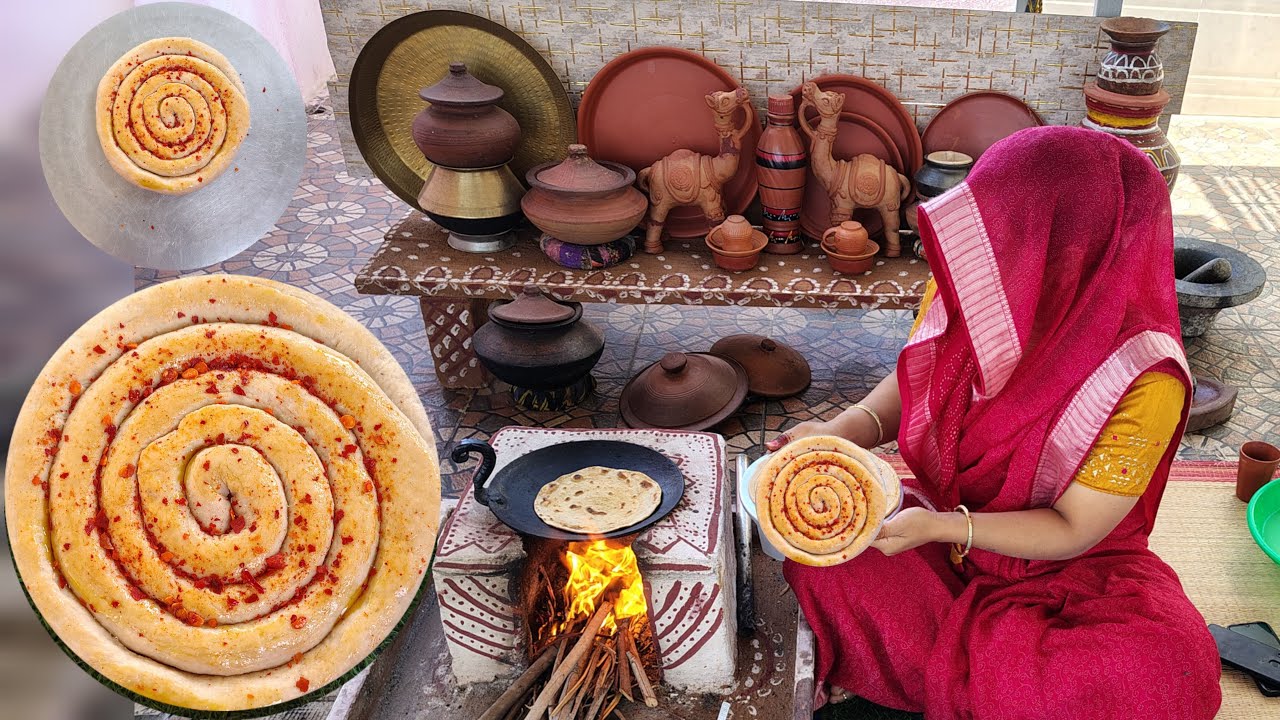 चूल्हे का खाना #rajasthani food and farming