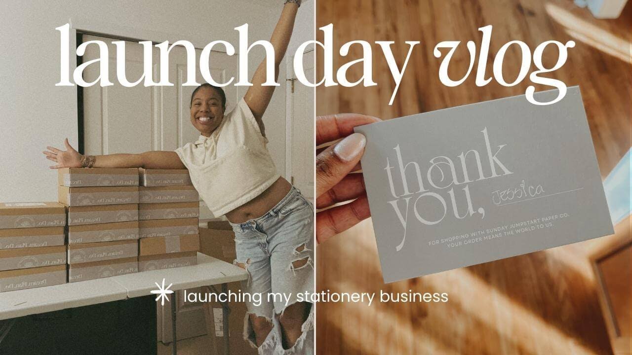 Launch Day Vlog: Launching My Stationery Business (*Even Though I Was Scared AF 😬)