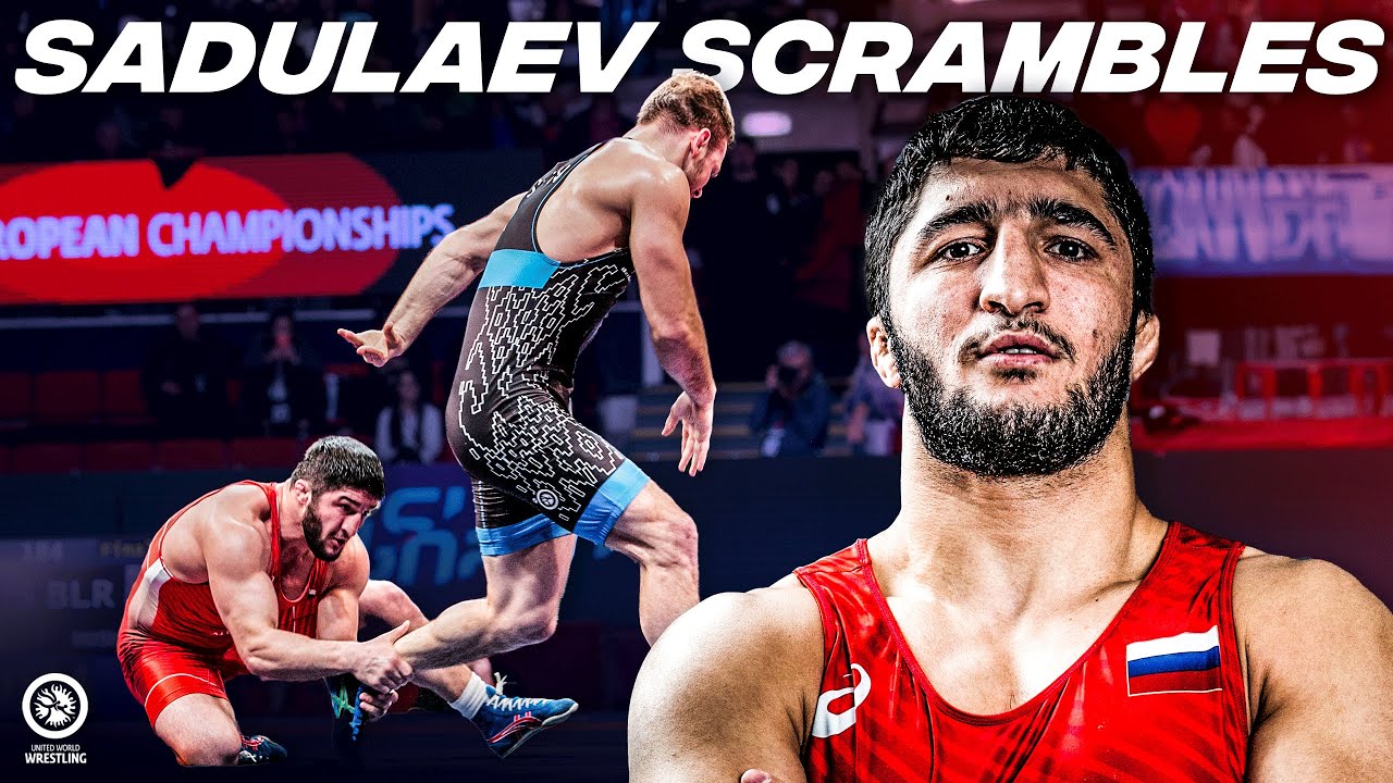 Финал, вольная борьба - 97 кг: А. Садулаев (Россия) против А. Гуштына (Беларусь)