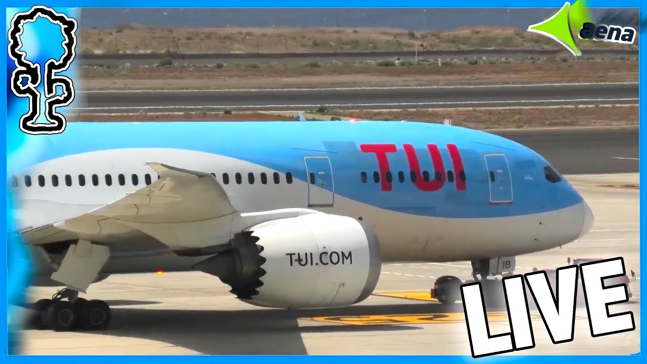 🔵LIVE THURSDAY SHOW Planespotting from Tenerife South Airport 