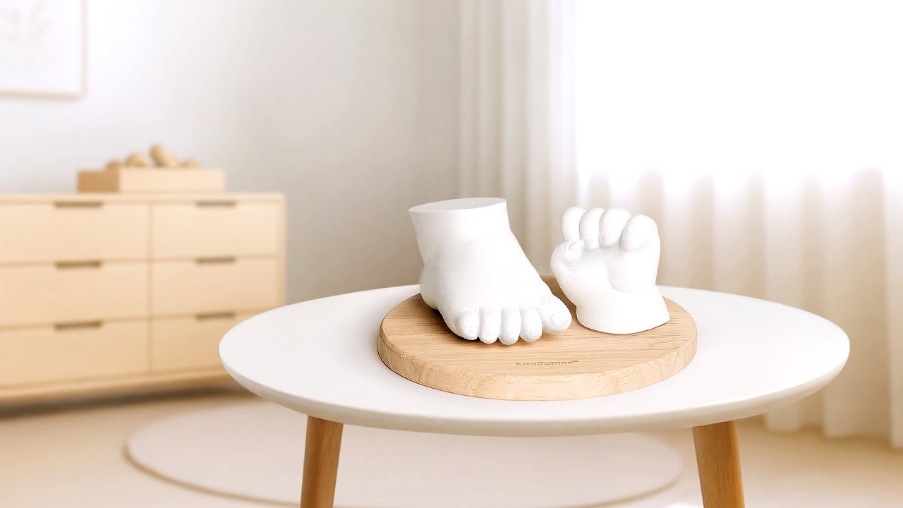 How to Make Baby Hand & Foot Castings at Home | Easy Baby Keepsake Tutorial