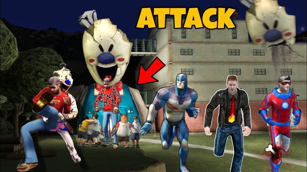 Ice Cream Attack On Tipson Rope Hero Saved Tipson | In Rope Hero Vice Town | Horror Video