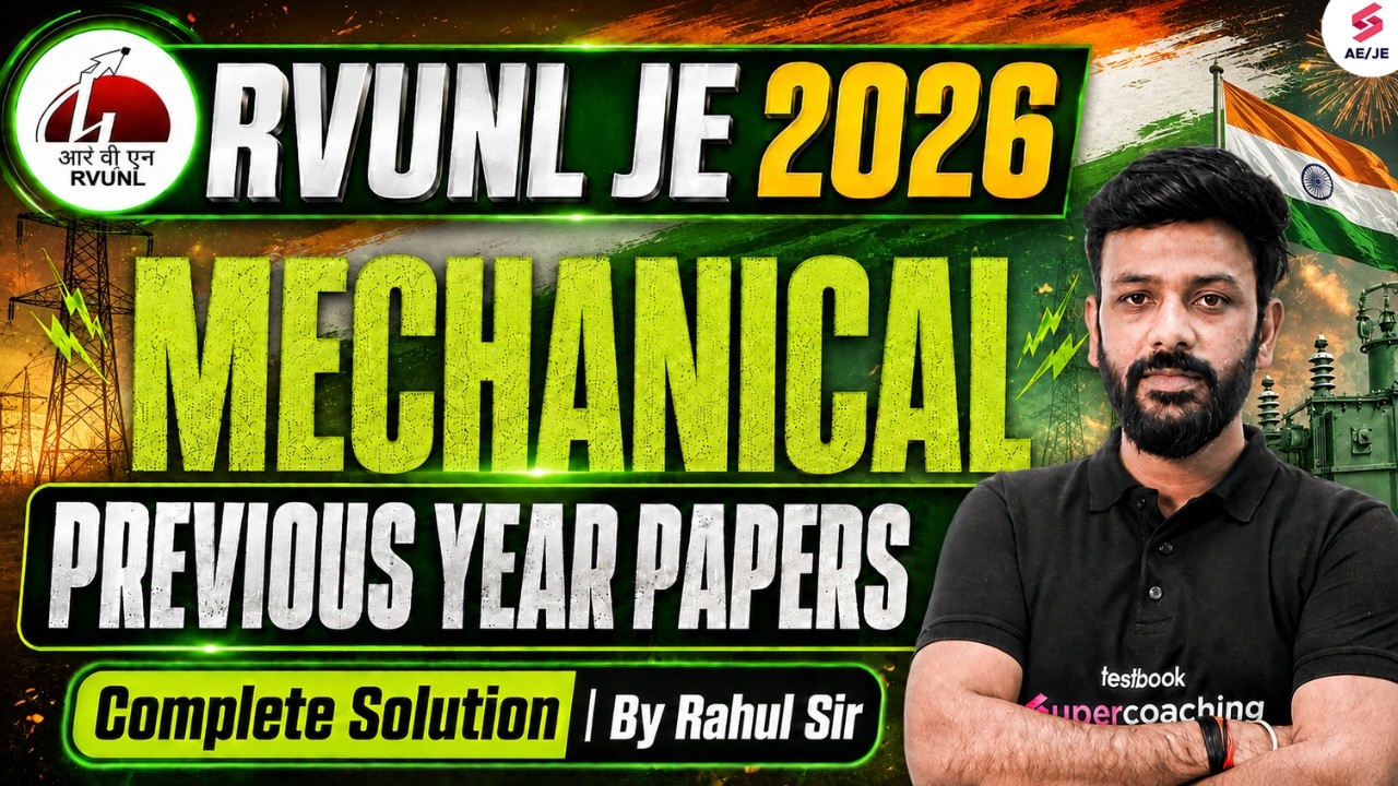 RVUNL JE Mechanical Previous Year Question Paper | RSEB JE PYQ Mechanical | Mechanical by Rahul Sir