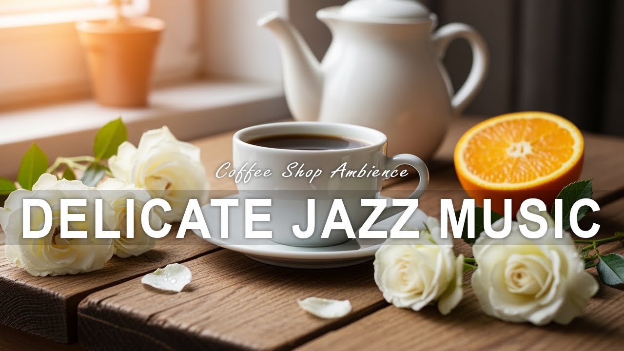 Delicate Jazz Music 🎶 Coffee Shop Ambiance - Sweet Bossa Nova Instrumental for Feeling Relaxing