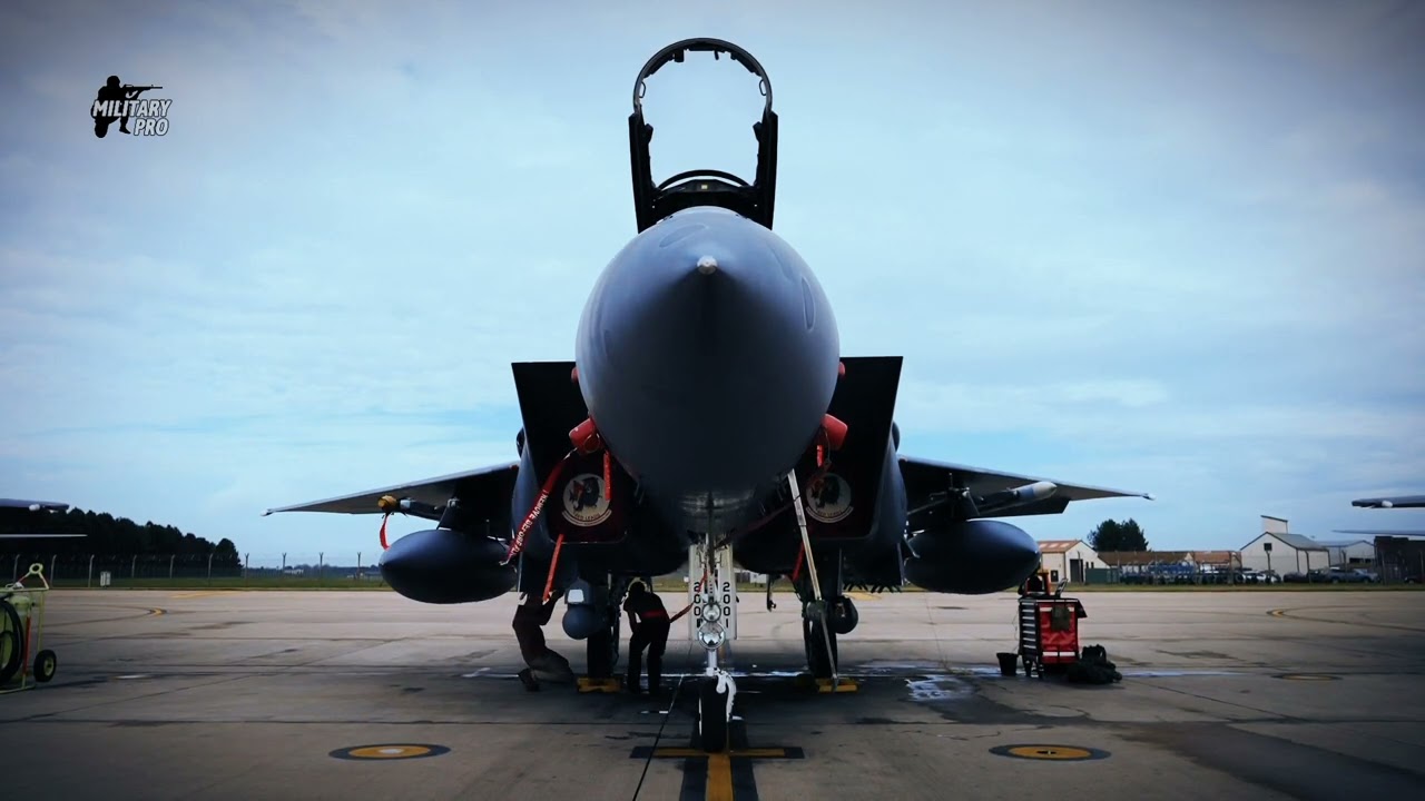 The F-15 Legendary Fighter Jet Maintenance, Refuel And Load Weapon