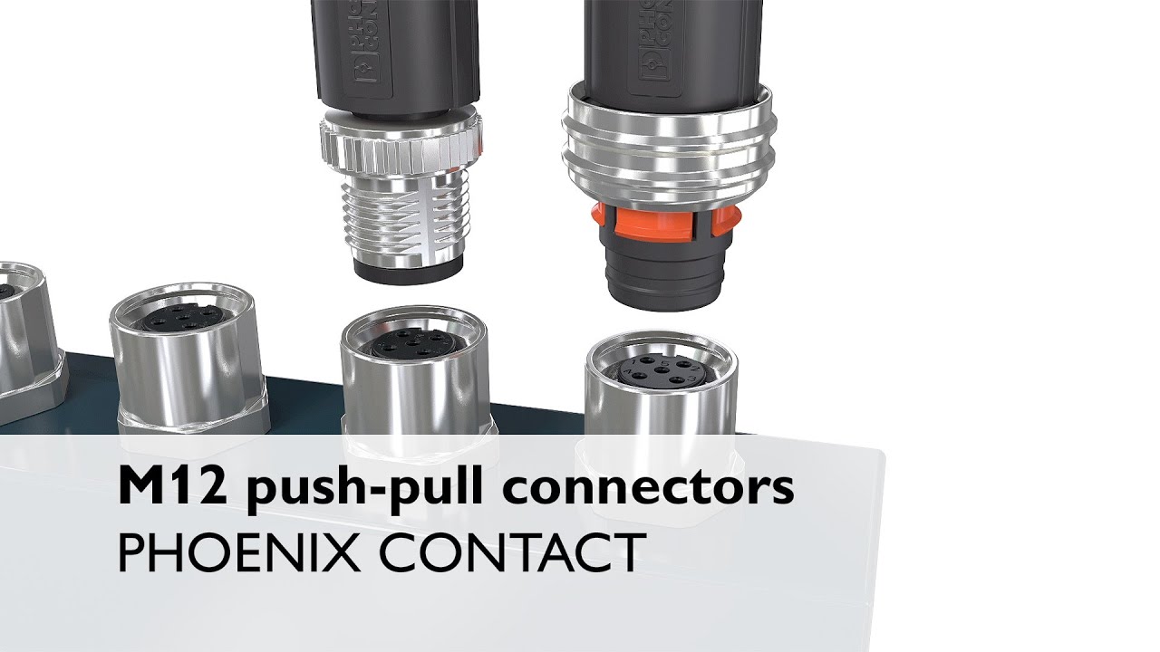 M12 push-pull connectors – The new standard in automation technology