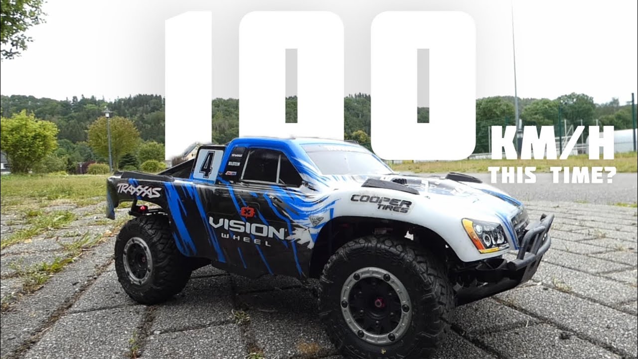 100 km/h ...or not? | Traxxas Slash 4x4 VXL #rc #traxxas #4x4 #brushless #speedrun #rctom #60fps