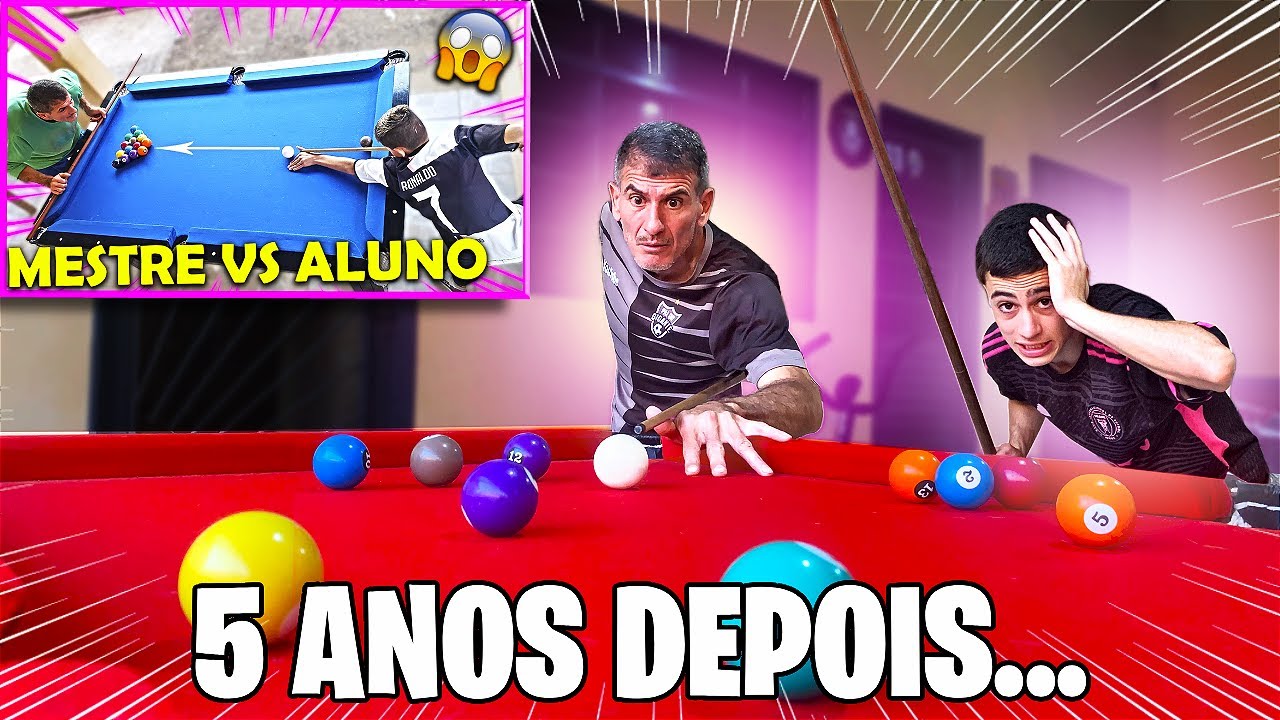 ENFRENTEI MEU PAI NO BILHAR - DESAFIO DE GIGANTES - PARTIDA INCRÍVEL 2