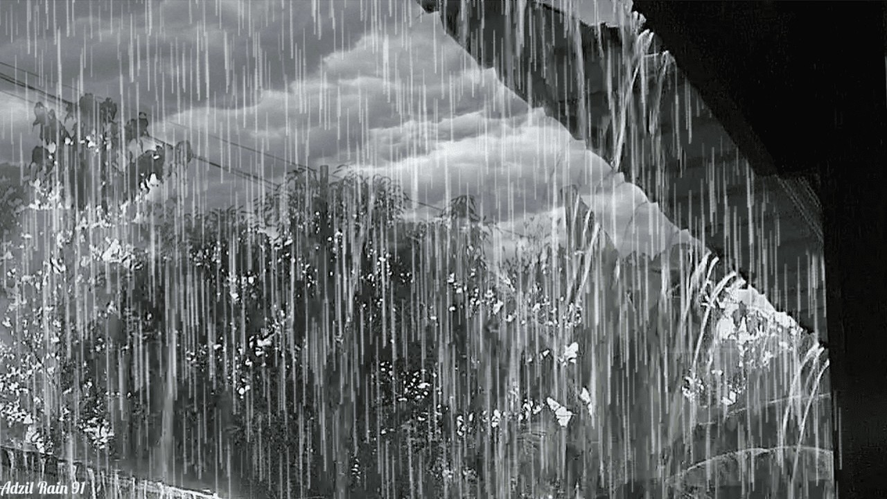 Непрерывные звуки сильного дождя 🌧 Мгновенный глубокий сон 💦