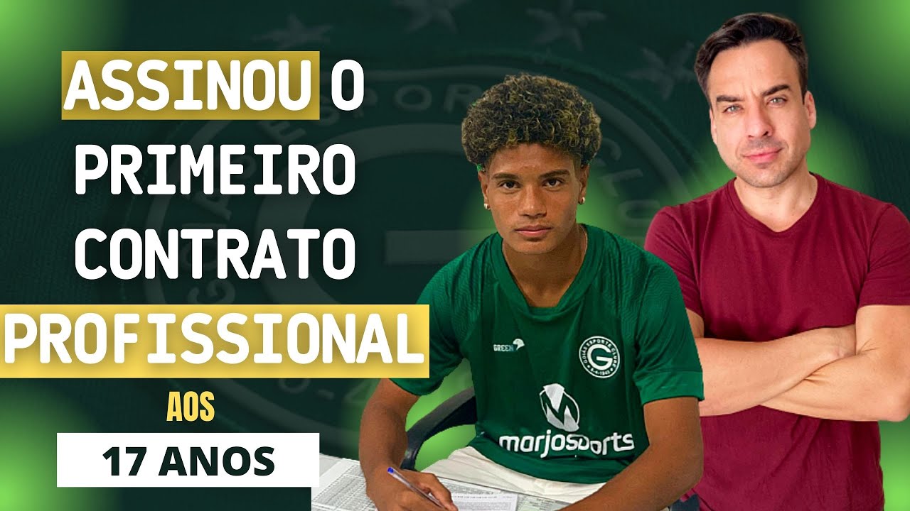 ✅[PASSANDO O DIA] ASSINATURA DE CONTRATO PROFISSIONAL COM JOGADOR DE 17 ANOS DO GOIAS EC !!!