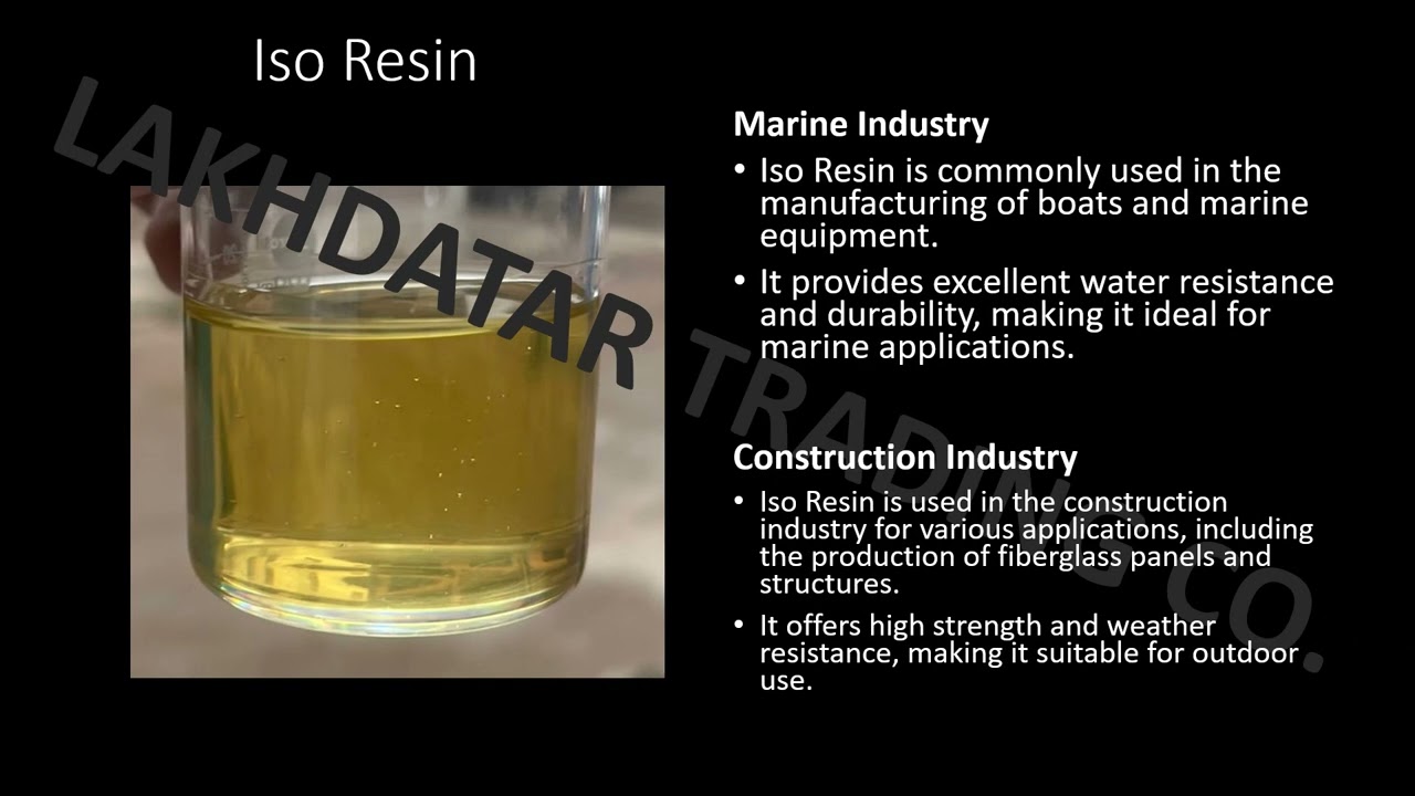 ISOPTHALIC RESIN / ISO RESIN / LAKHDATAR TRADING CO