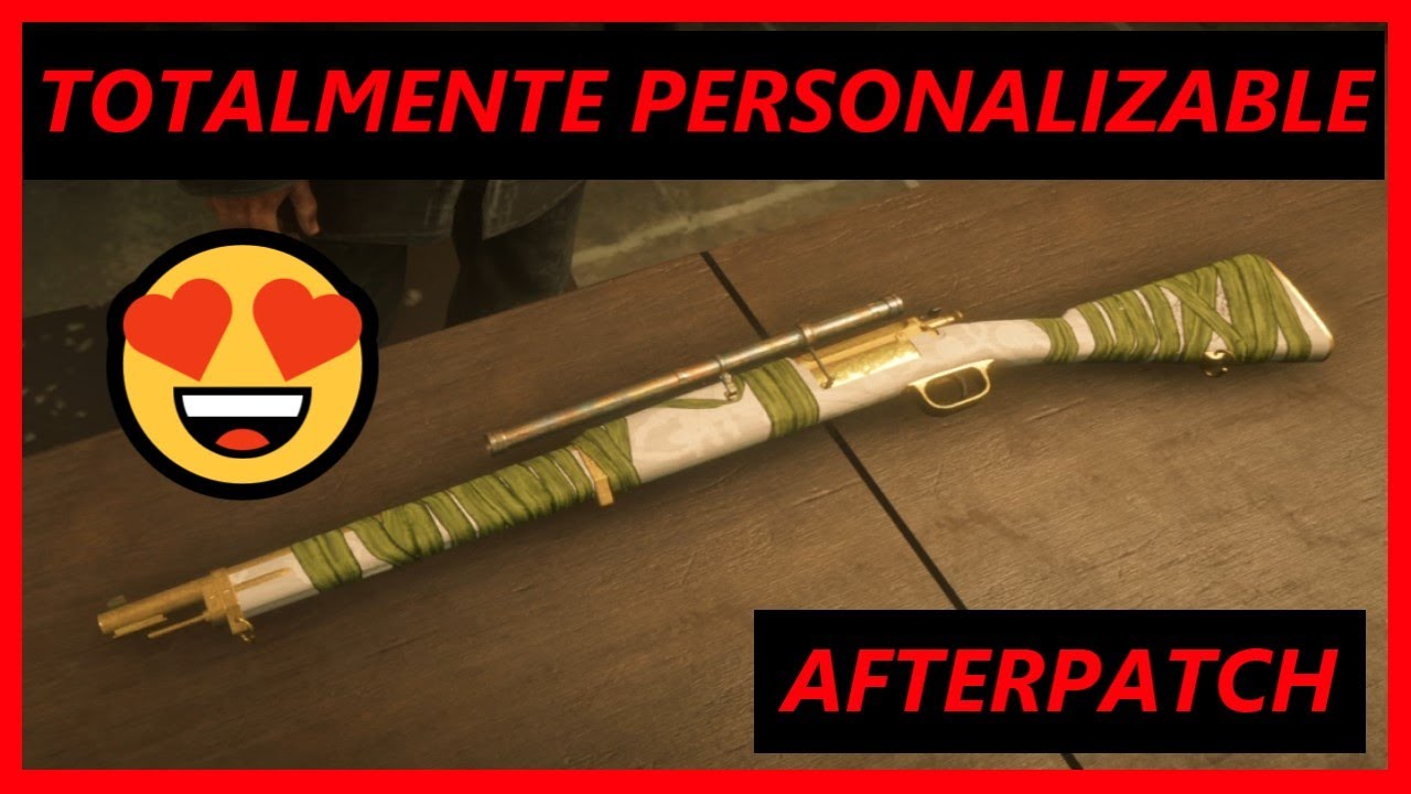 Fusil de cerrojo BLANCO 😱 personalizable 😍 AFTERPATCH 🔫 Bolt Action White
