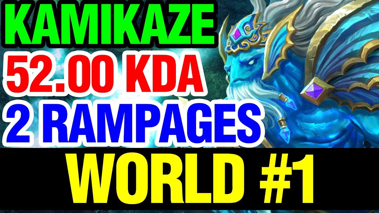 WORLD TOP 1 MORPHLING - 52.00 KDA 2 RAMPAGES - KAMIKAZE - Dota 2
