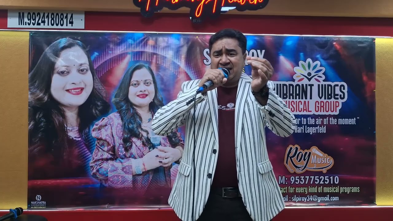 मंजिले अपनी ञगाह- शराबी- karaoke singing by Dr Smitesh Dutt 