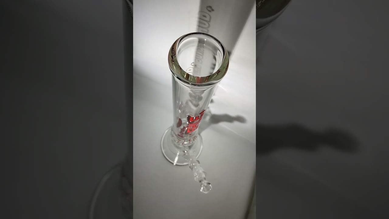 Ehle glass x Tha Bong Shop red Implosion bong