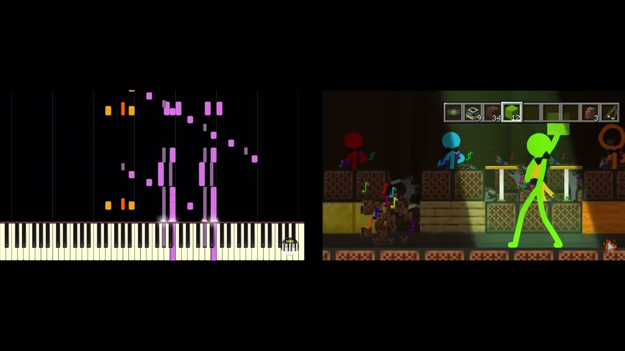 Rush E Mashup - Sheet Music Boss and Alan Becker