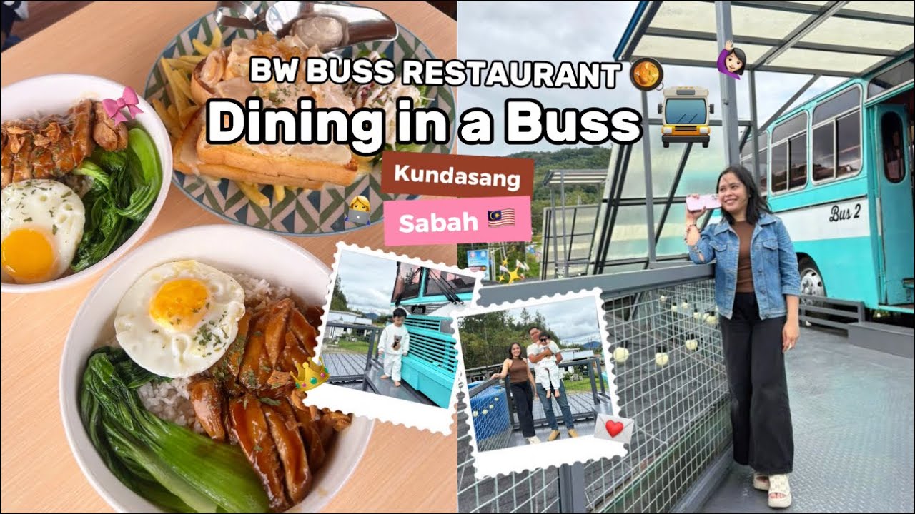 Eating Inside a BUS?! 🚌 Most Unique Cafe in Kundasang, Sabah!