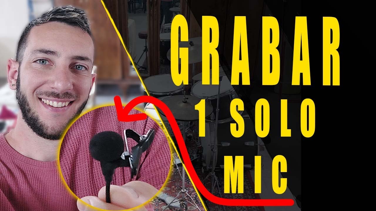 Graba baterias con 1 MICROFONO BARATO, o CELULAR 🎤 Queda PRO