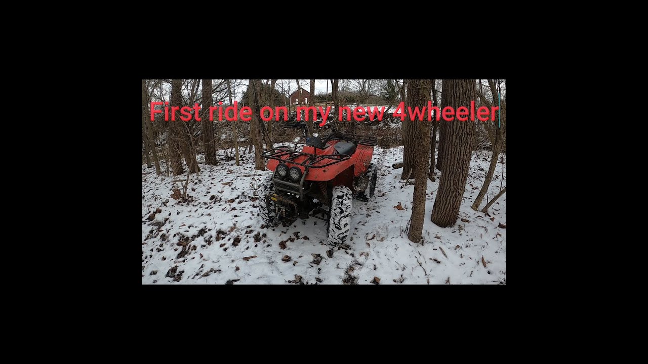 FIRST RIDE ON THE NEW 4WHEELER