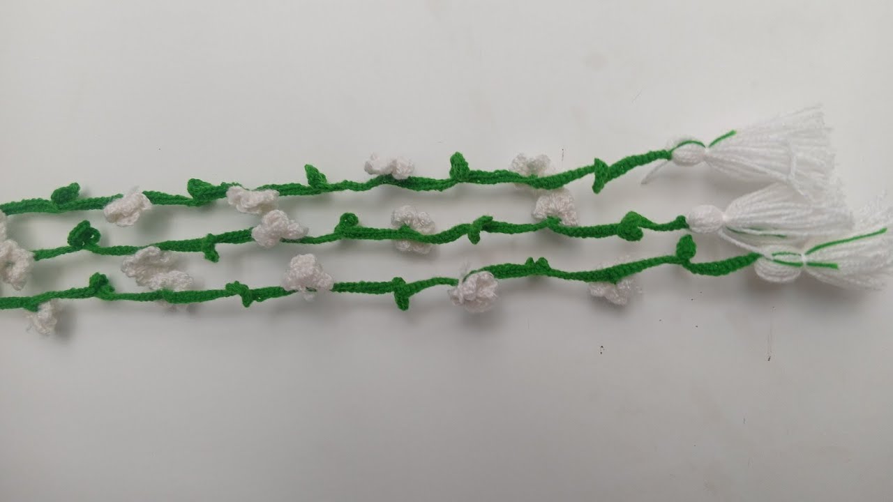 #diyBeautiful parandi♥️✨️#parandi ✨️#crochetflower#rubbertrick#crochetdesign#2026#handfan#paranda